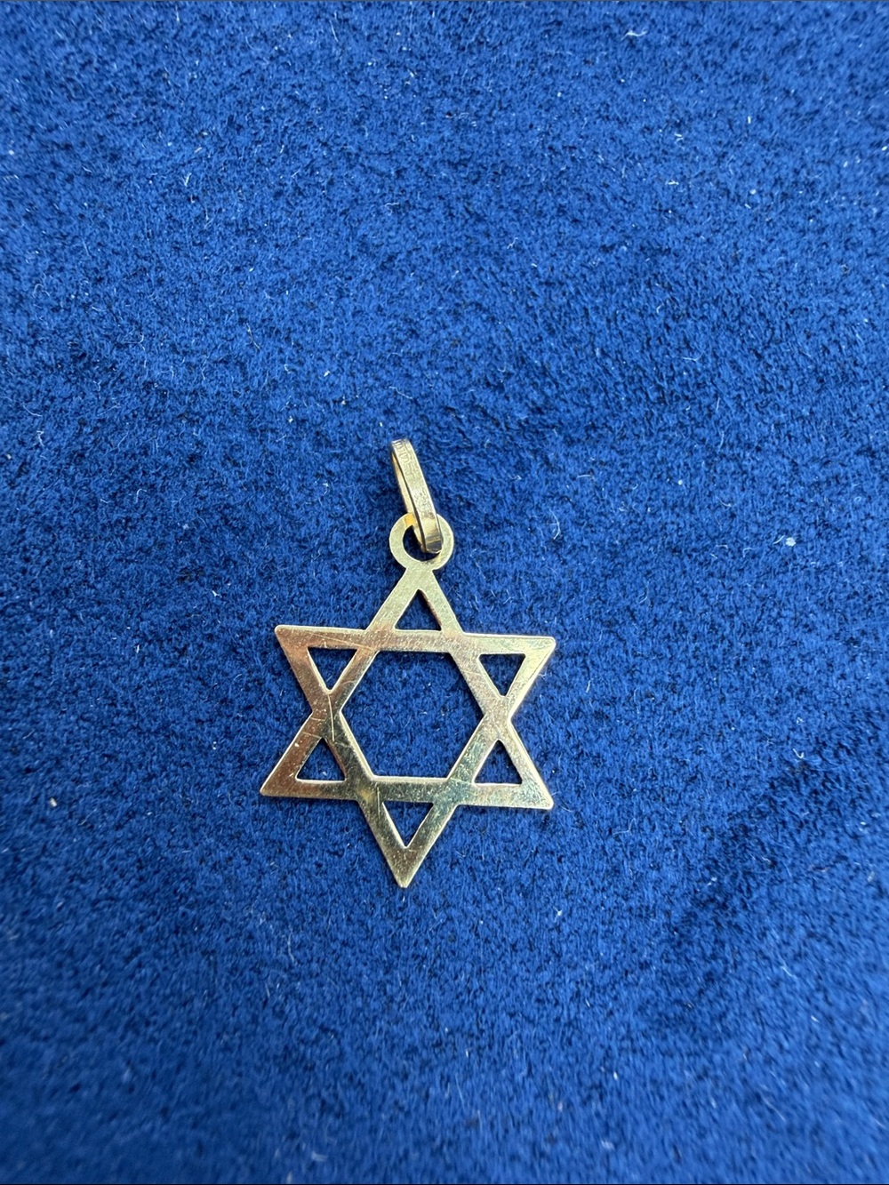 Gold Star of David Pendant